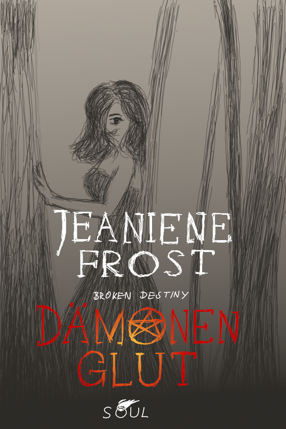 Skizze vom Titelbild von 'Bücher für Nerds: Dämonenglut' von Jeaniene Frost