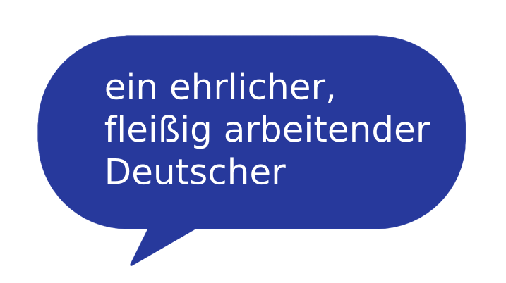 Das Bild einer blauen Sprechblase fungiert hier als Link.